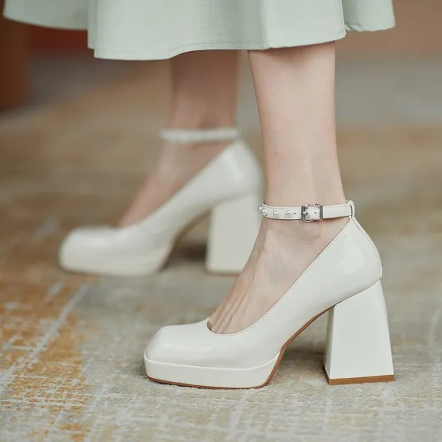 Women's Fashion Temperament High Heels Beige - Shop at LoveMi