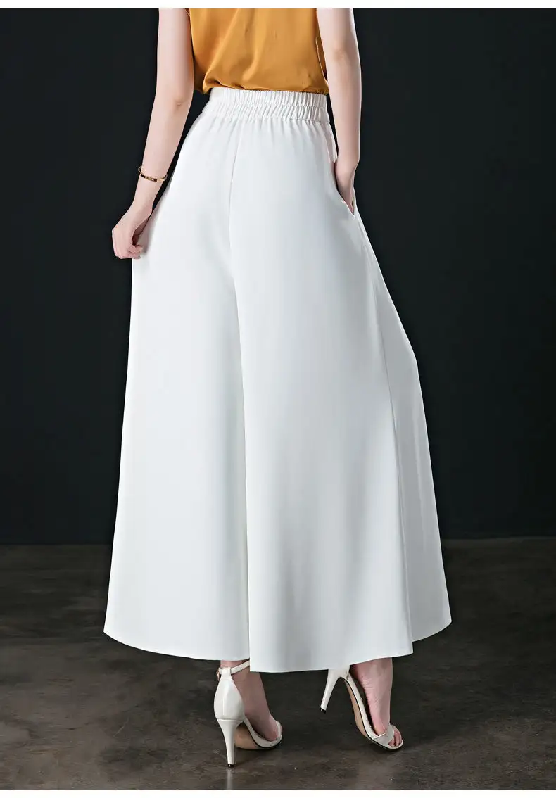Women's Loose Fashion High Waist Thin Wide Leg Pants