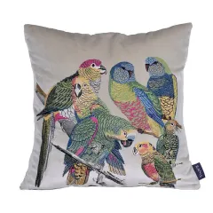 Model House Parrot Relying Bag Light Luxury Modern Lumbar Pillow - Beige Pillow - View 1