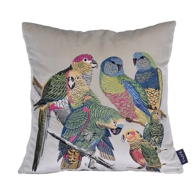 Model House Parrot Relying Bag Light Luxury Modern Lumbar Pillow Beige Pillow - Shop at LoveMi