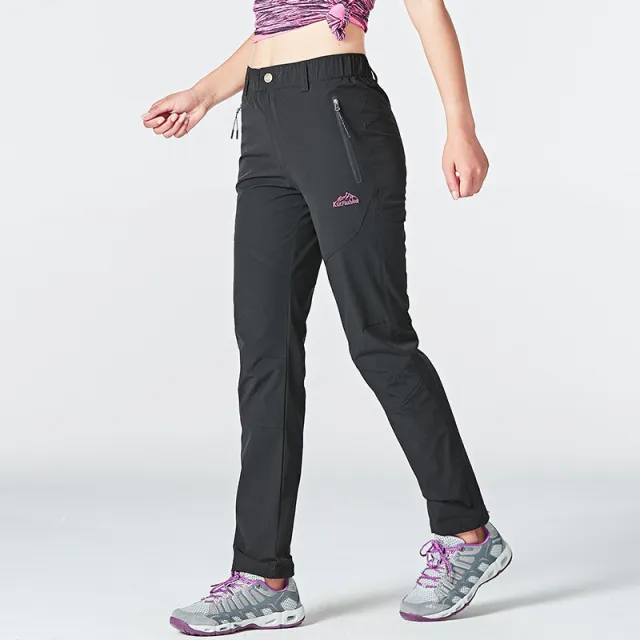 Outdoor Quick drying Pants Men's And Women's Thin Elastic Black - Shop at LoveMi