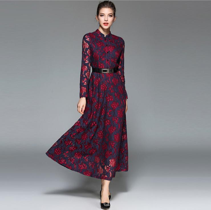 Jacquard Lace Swing Dress, picture 2 of 7