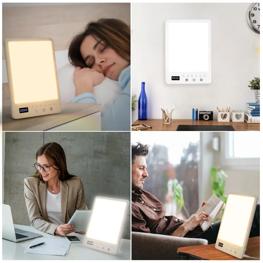 Mood Disorder Bionic Sun Natural Spectrum Energy Desktop Treatment Depression Lamp LED Light