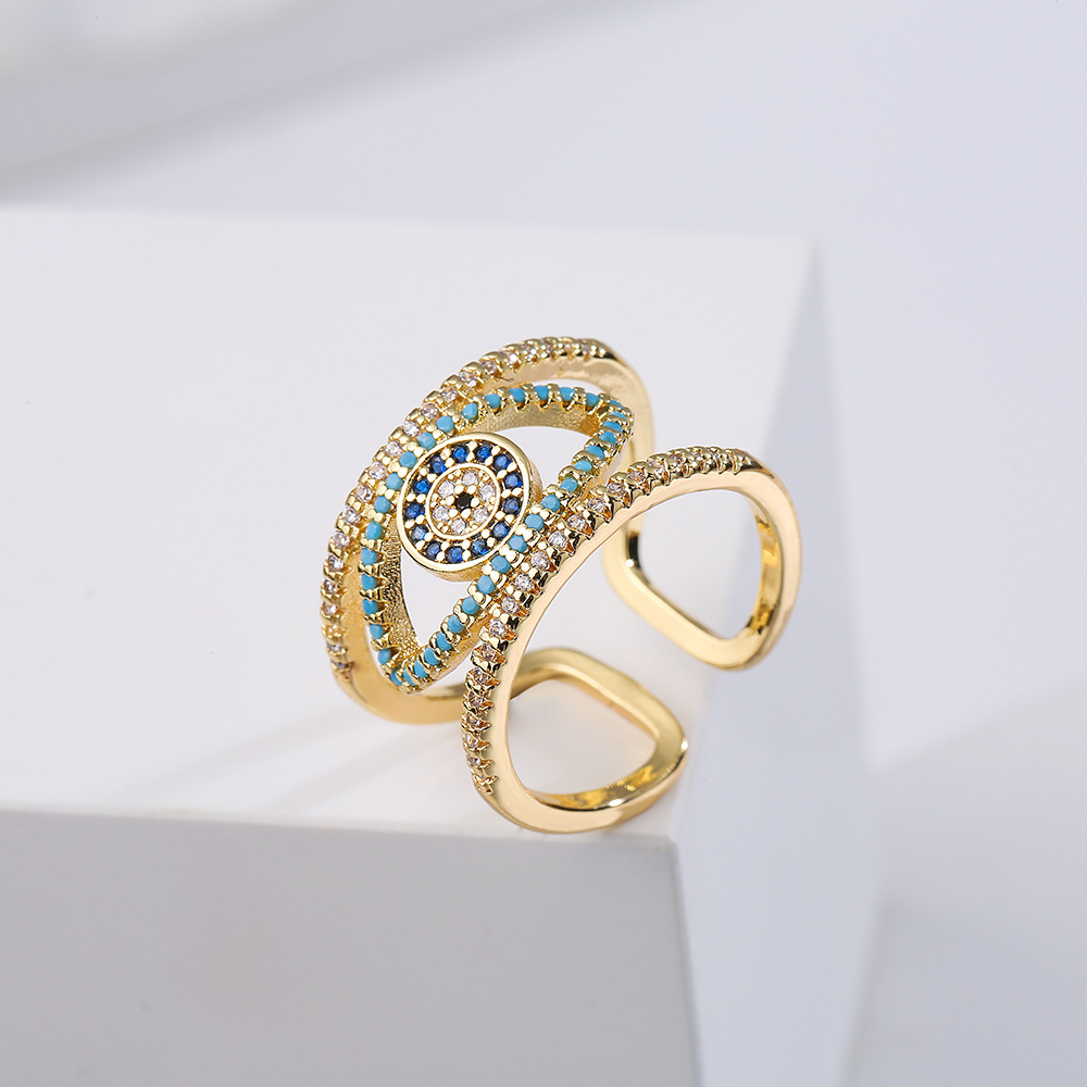 Title 2, Hand Schmuck Ring Kupfer vergoldet Echtgold Mic...