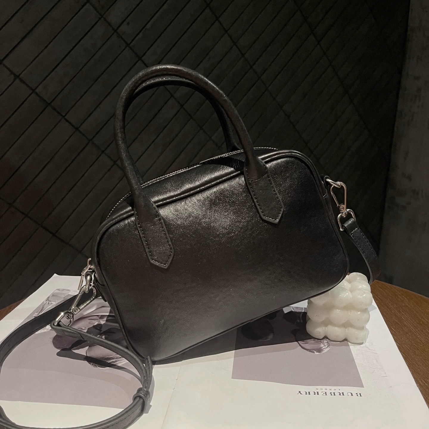 Sac bowling transfrontalier en cuir de première qualité – Image 5
