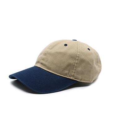 Title 1, Distressed stitching solid color curved brim cap