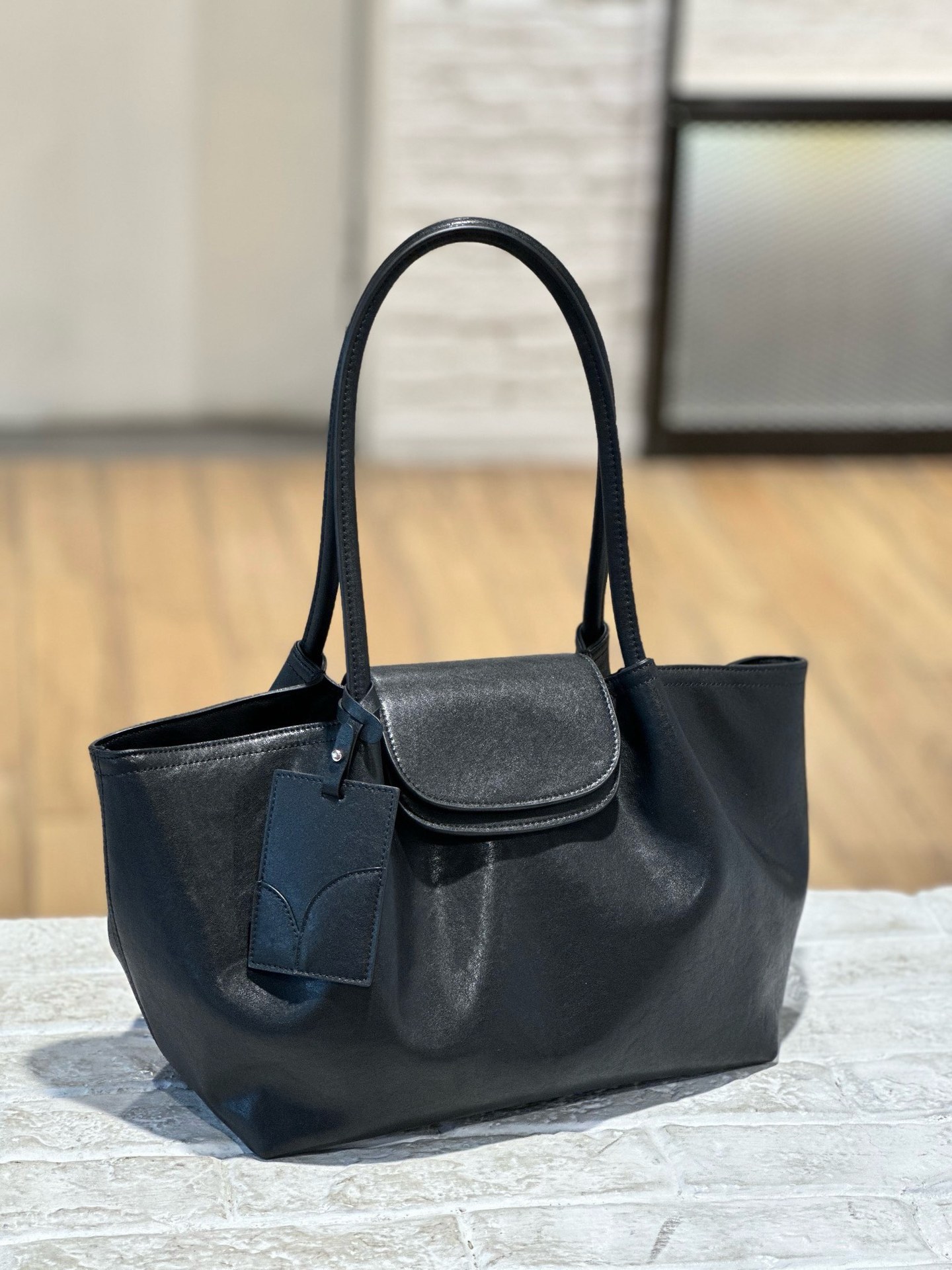 New Cross-Border Niche Design Genuine Leather Tote Bag, Versatile Vegetable-Tanned Leather High-End Shoulder Bag, Lazy Style Underarm Bag 3