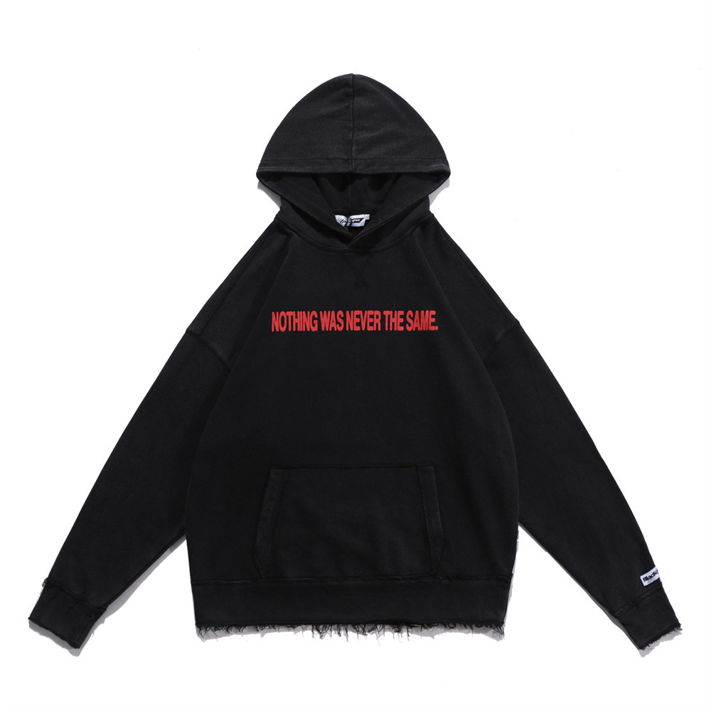 Dark Planet Print Hoodie Men's Loose Casual