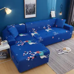 Geometric Stretch Sofa Cover All-inclusive Fabric Lazy Combination Living Room Cushion - Osaka Deer - View 1