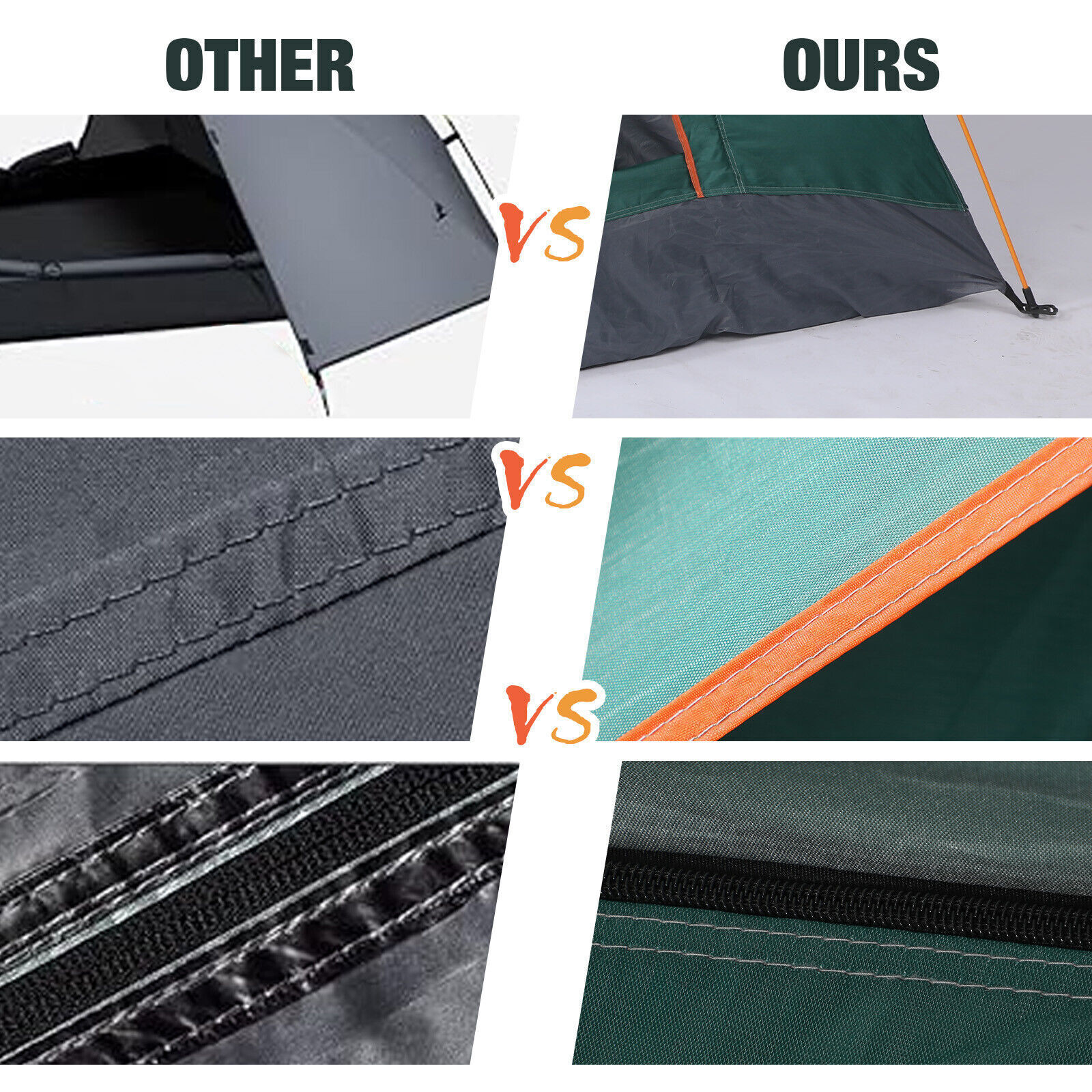 3-4 Man Automatic Instant Double Layer -Up Camping Tent Waterproof Outdoor 6