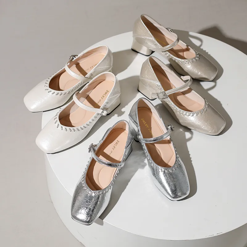 2026 Spring New French Square Toe High