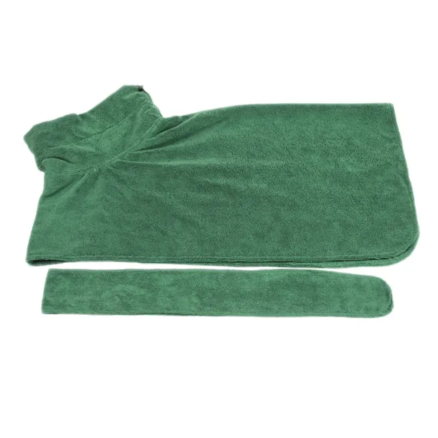 Coral Fleece Absorbent Pet Bathrobe For Small Dogs Green - Shop at LoveMi