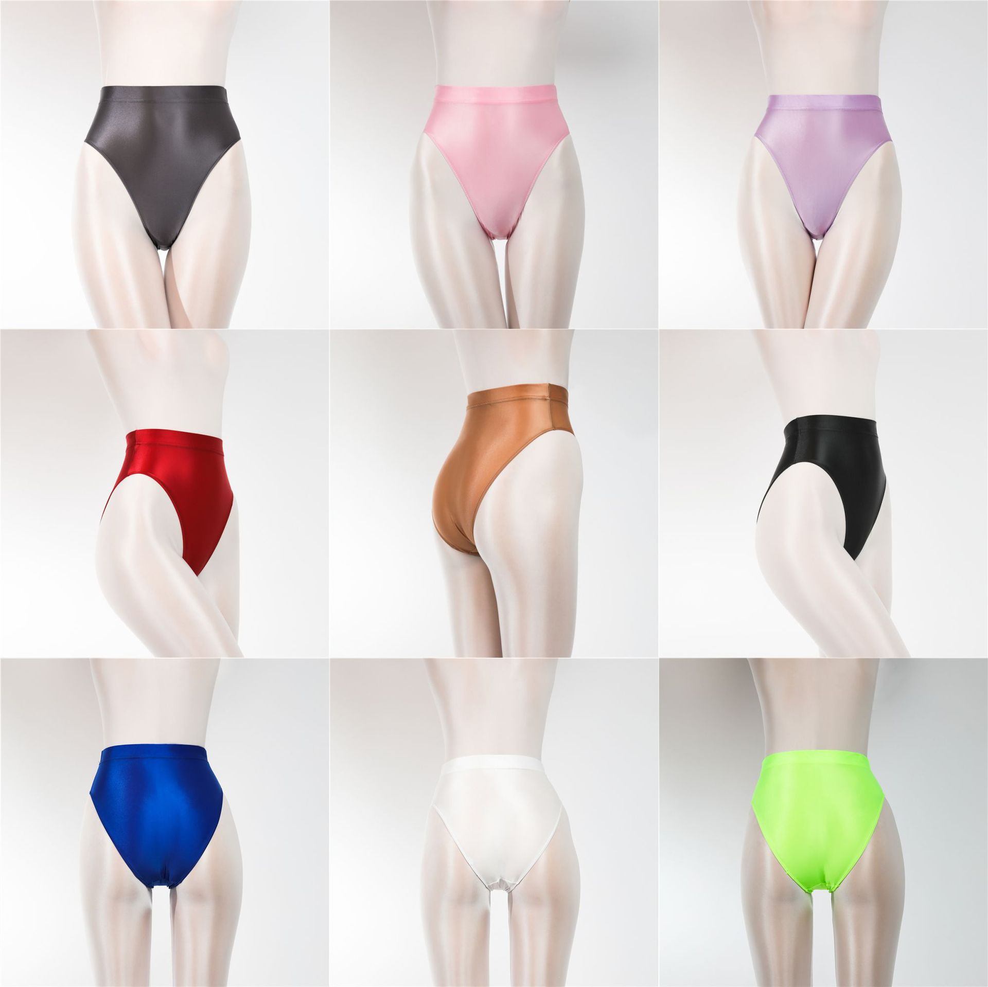 Women's Oily Sheer High Waist Briefs