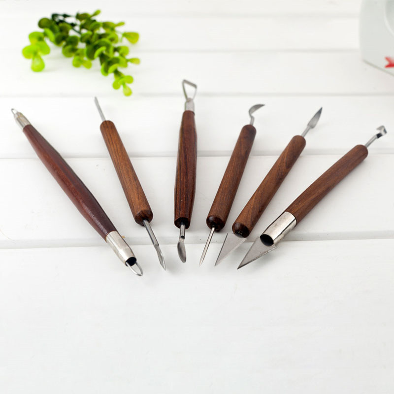 6 Pieces Of Clay Carving Set Wax Carving Pottery