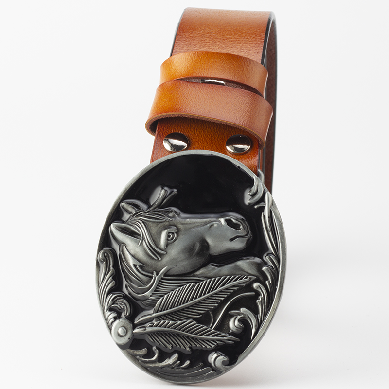 Title 4, Leather horse buckle belt