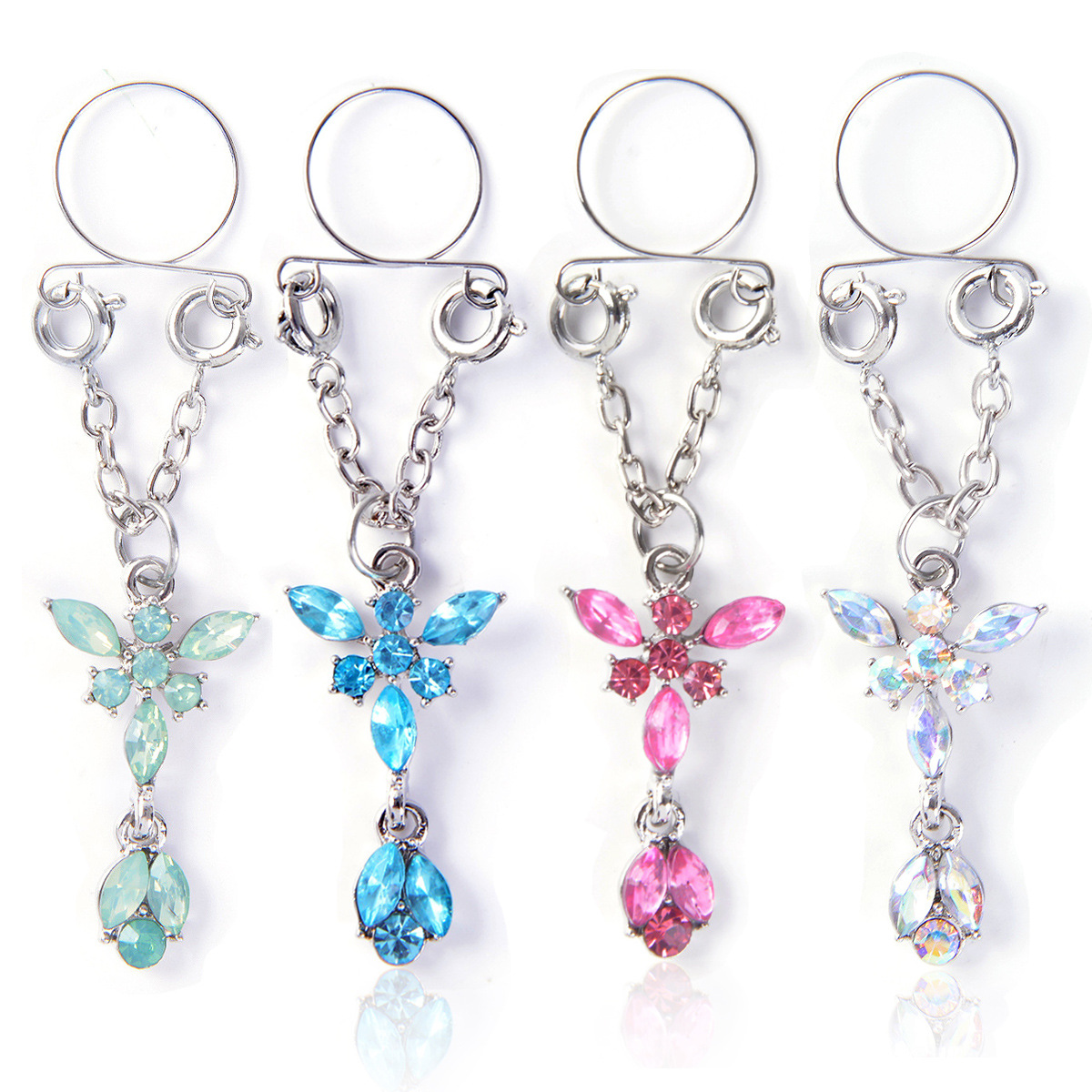 Personalized Zircon Butterfly Adjustable Holiday Nipple Ring Accessories - Image 6