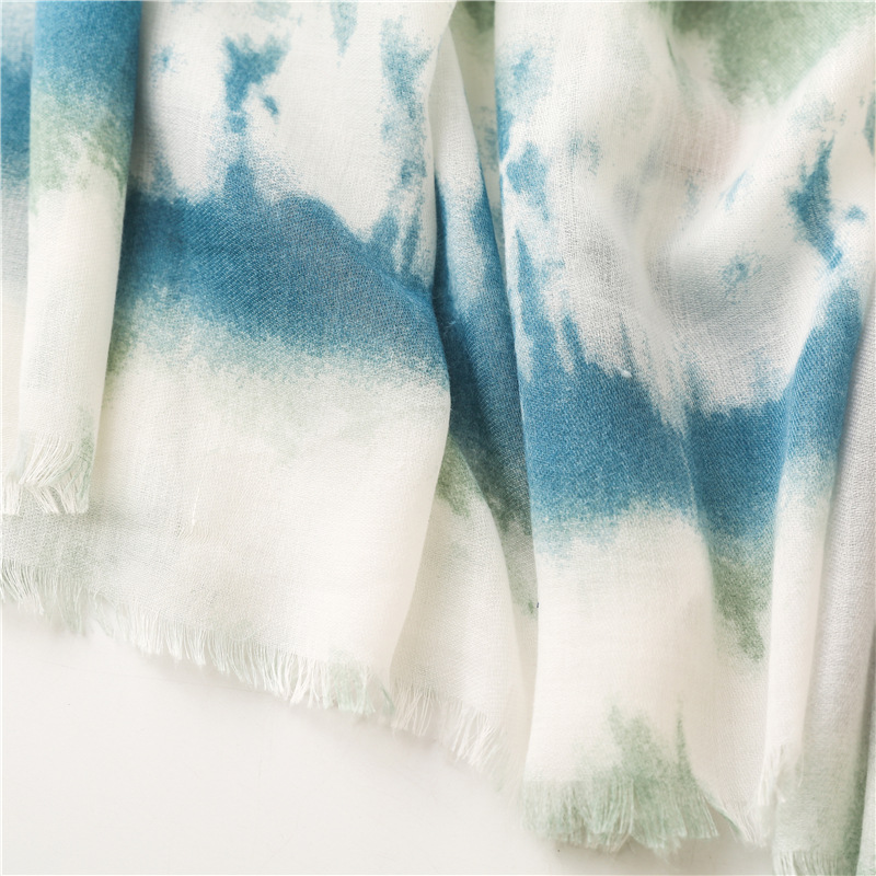 Title 11, Cotton And Linen Feel Satin Cotton Scarf Female...