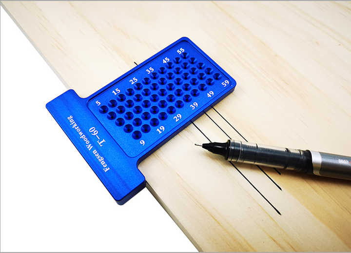 T60 Hole Ruler blue