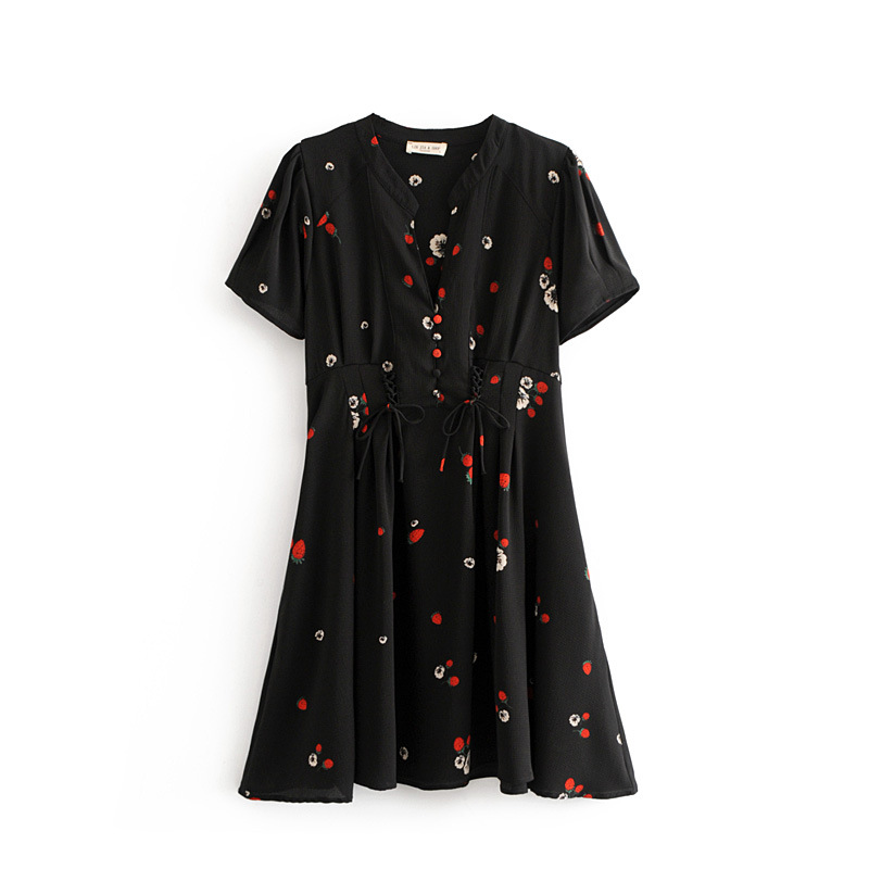 High-Waist Lace-Up Dress, picture 5 of 8