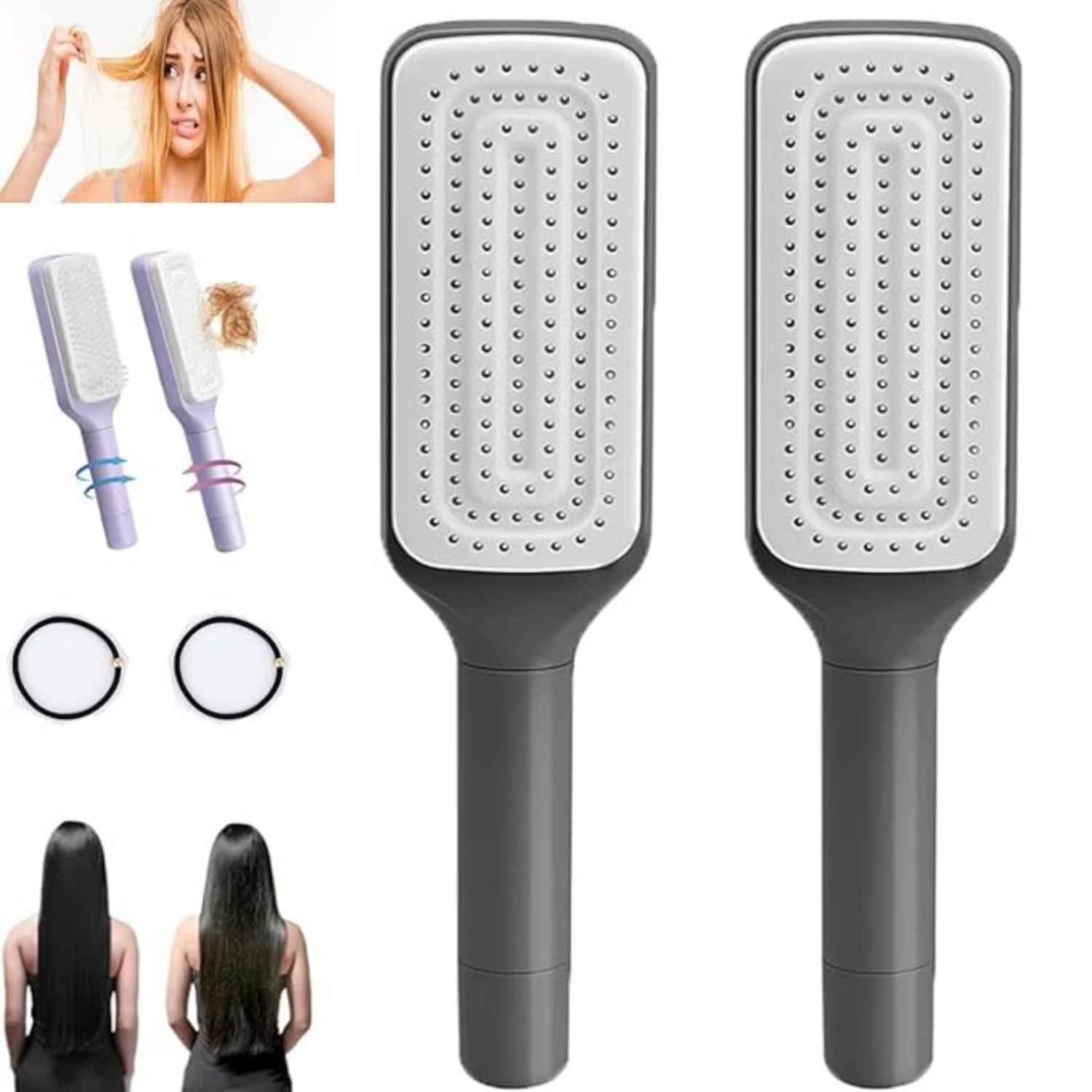 Best-selling Extendable Rotating Comb, One-touch Hair Removal Anti-tangling Anti-static Multi-functional Portable Home Comb,Self-pickup Only