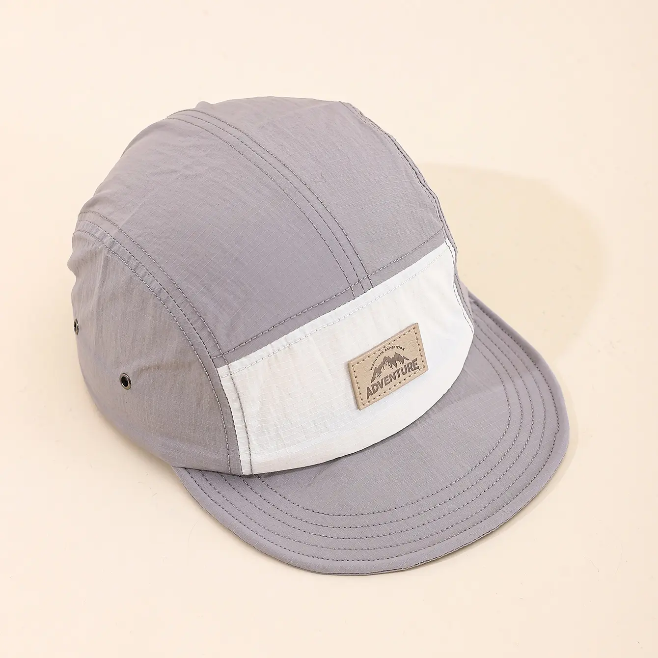 Men's Multi-color Sewn Logo Quick-dry Short Brim Adjustable Fashionable And Simple Style Baseball Cap Suitable For Outdoor Outings, Daily Hikes And Outings.