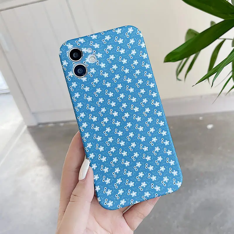 Water Stick Flower Tulip Mobile Phone Shell Small Flower Protection