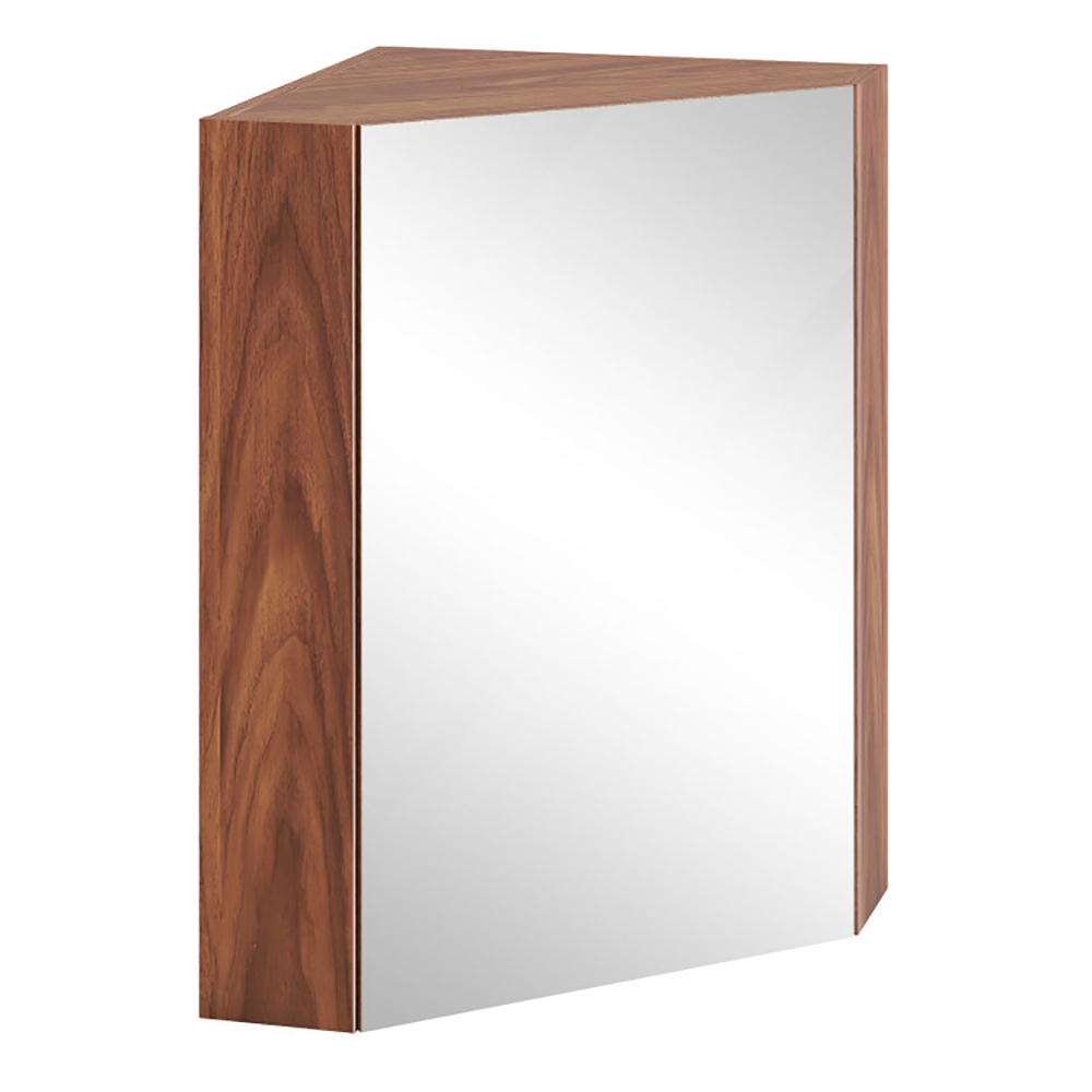 Corner Medicine Cabinet With Mirror With Open Mirror Door And Adjustable Shelf 3