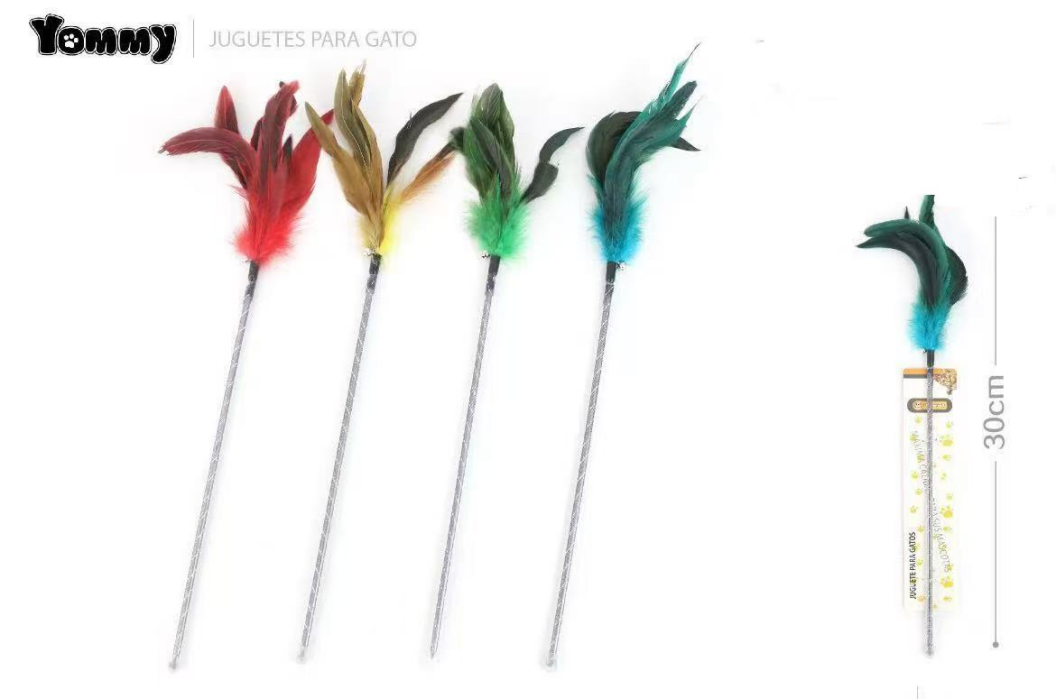 Single Color Feather Cat Teaser