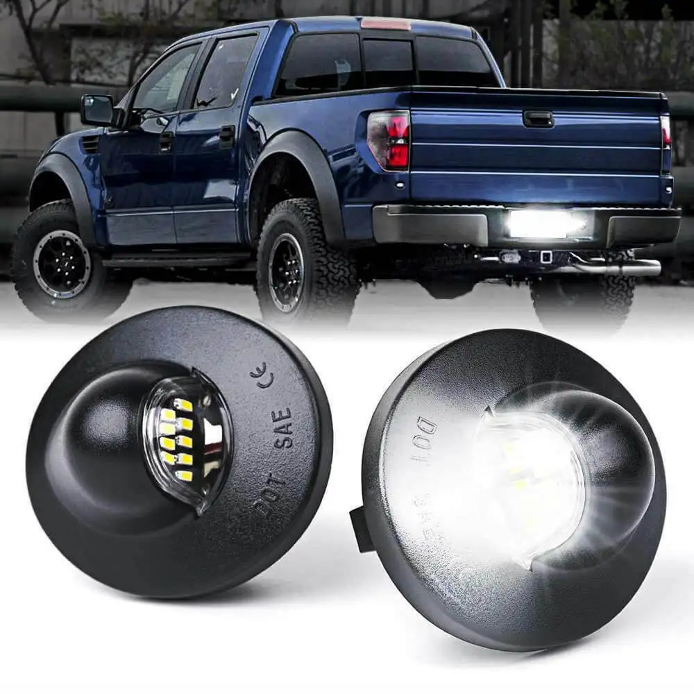 2x LED License Plate Light Tag Lamp