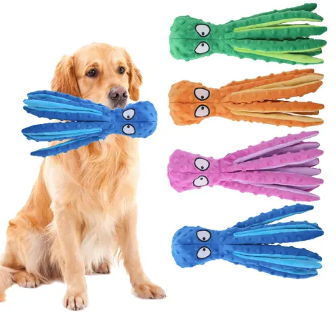 New Eco-friendly New Design Pet Plush Octopus Cat Dog