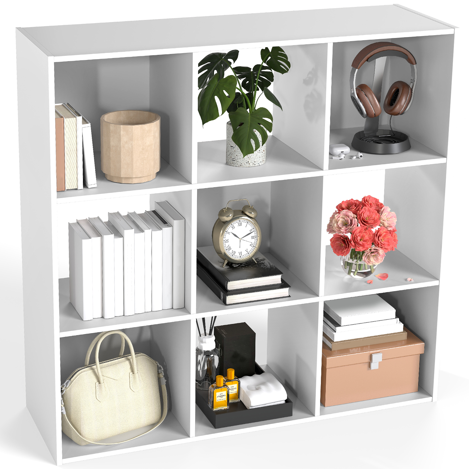 Cube Storage Organizer - Open Cube Bookshelf With Removable Back Panels, Display Storage Bookcase For Living Room, Bedroom, Entrance Hall image 4