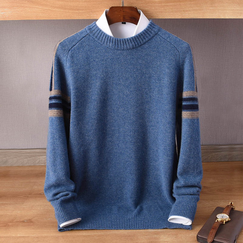 Raglan Sleeve Round Neck Colorblock Sweater