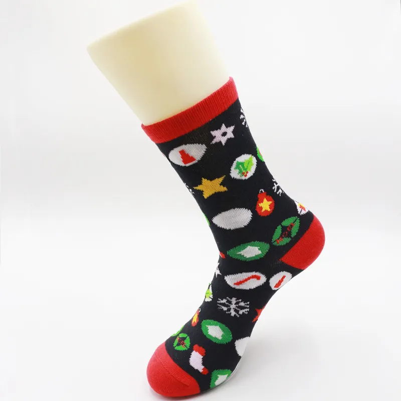 Christmas Stockings Cartoon Medium Tube Female New Year Gift - 2 Style-One Size