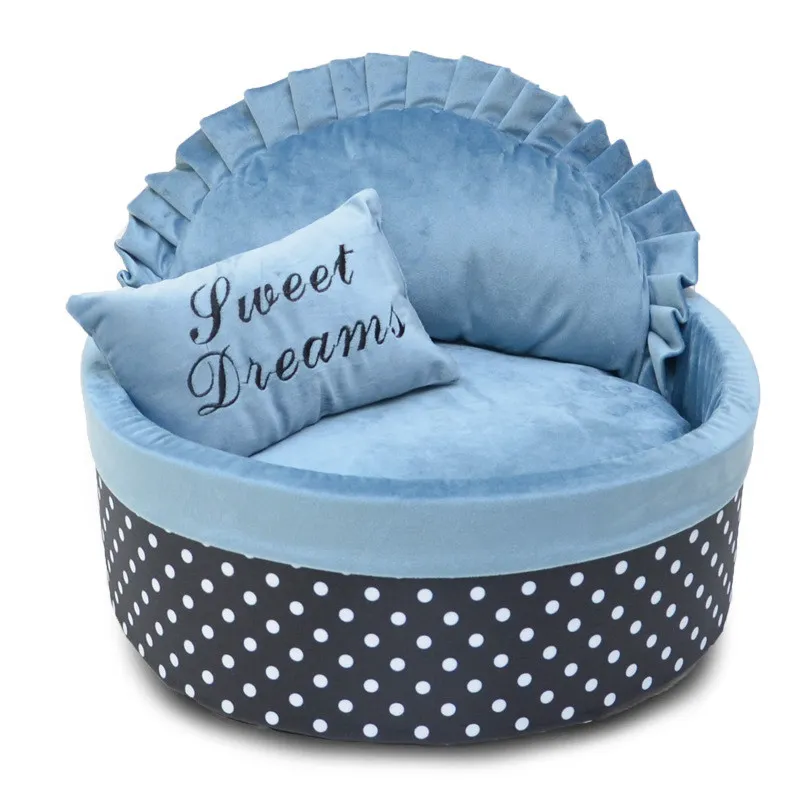 Cat Litter Cat Litter New Autumn And Winter Pet Litter Dog Kennel Dog Kennel - Blue