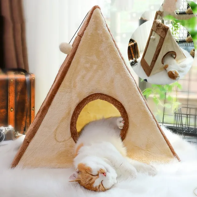 Closed Type Warm Cat House In Winter Sandwich Scrub Cats Nest - Shop at LoveMi