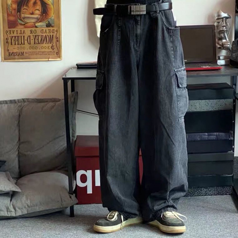 Title 1, Lazy Workwear Daddy-Hose mit großer Tasche