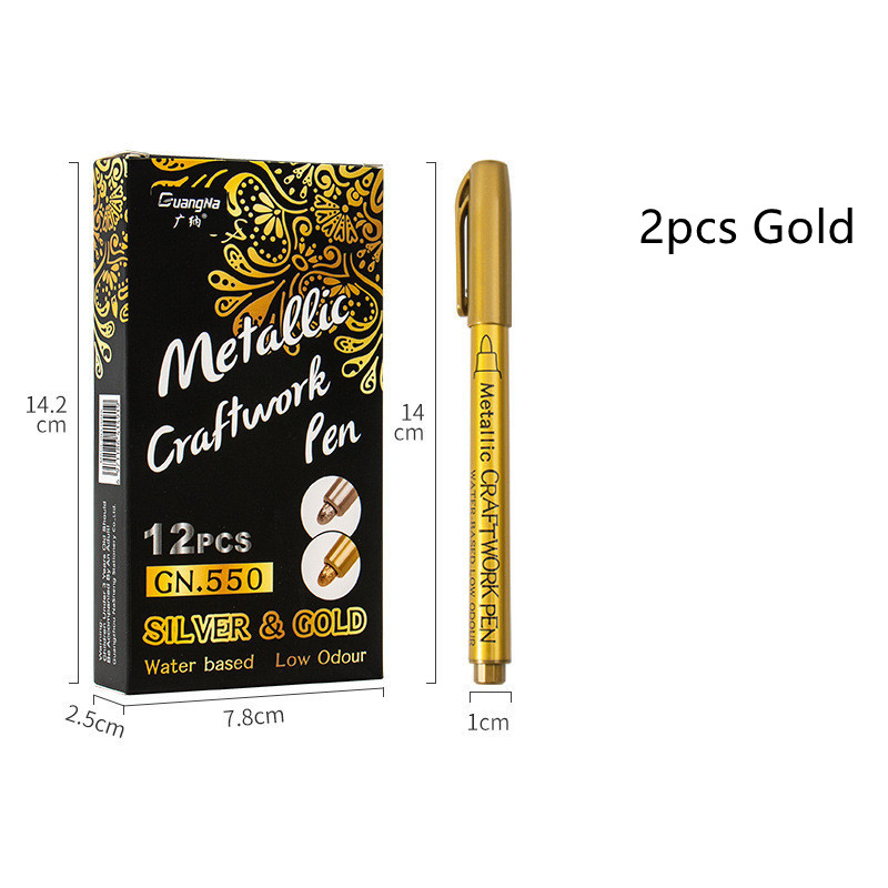 2pcs Gold