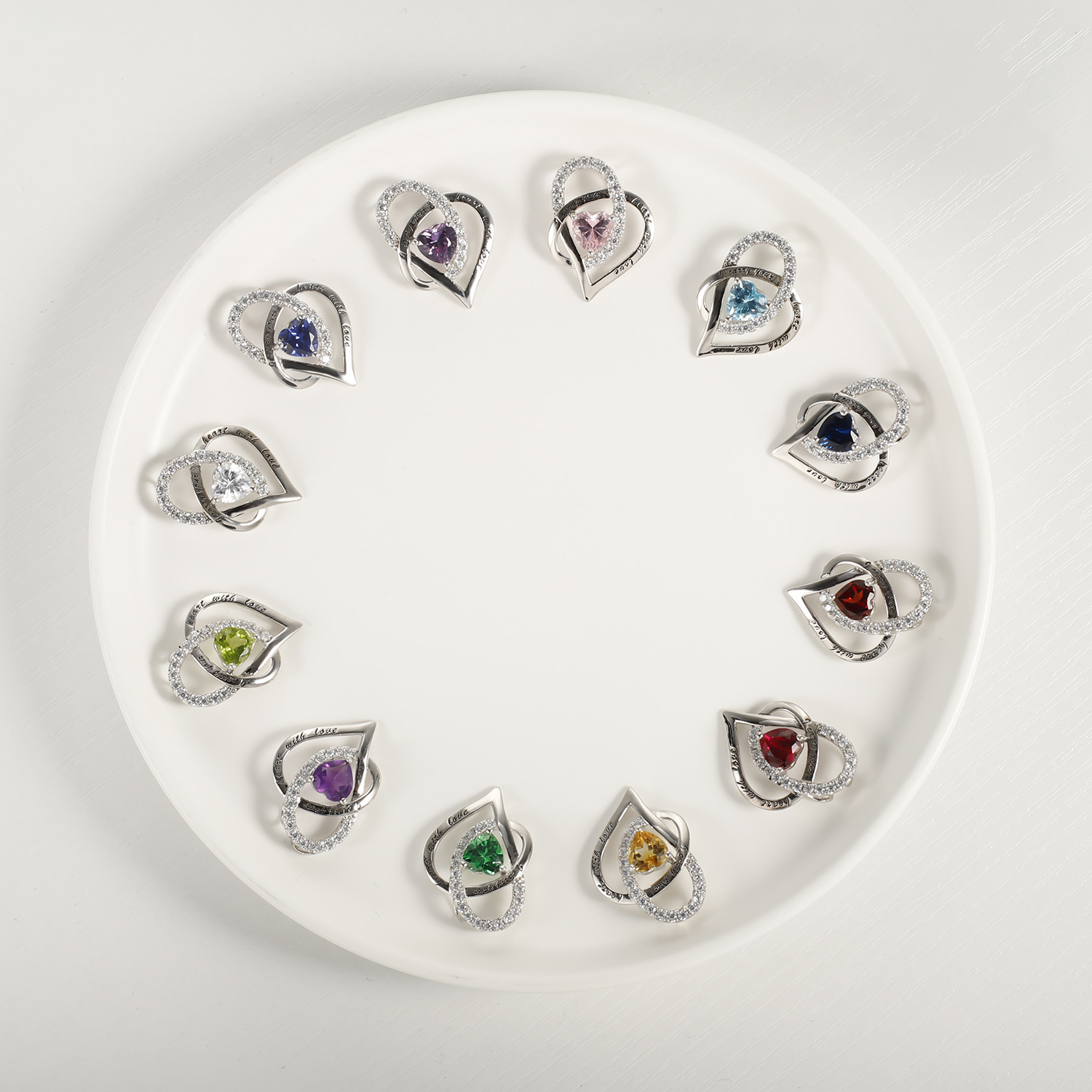 Birthstone S925 Silver Necklace Pendant