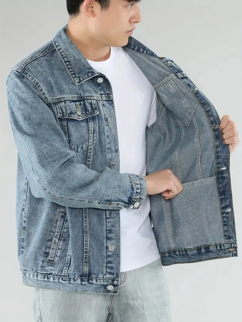 Formal And Well-fitting Denim Jacket