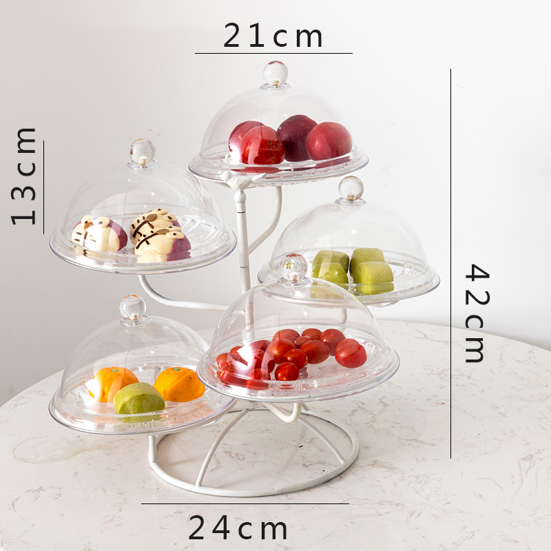 Title 2, Multi-layer fruit tray living room household ac...