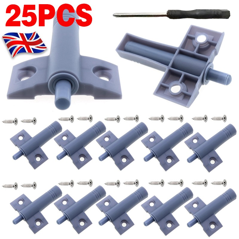 25 PCS Soft Close Kitchen Cabinet Door Stop Drawer Quiet Closer Damper Buffer UK - Image 1