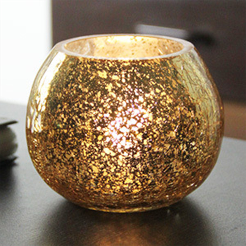 Christmas glass ball candle holder decoration (blue)