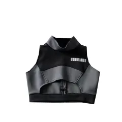 Wear A Handsome Jazz Dance High Waist Crop Top - Photo Color-S - View 1