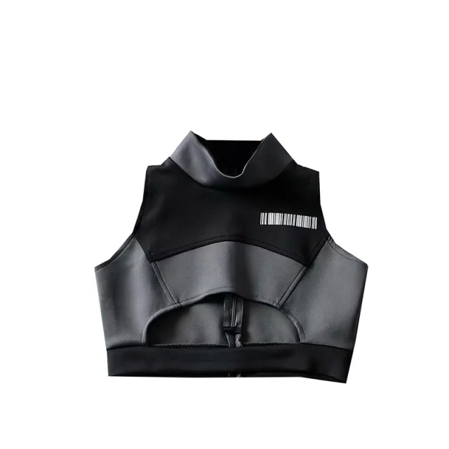 Wear A Handsome Jazz Dance High Waist Crop Top Photo Color S - Shop at LoveMi