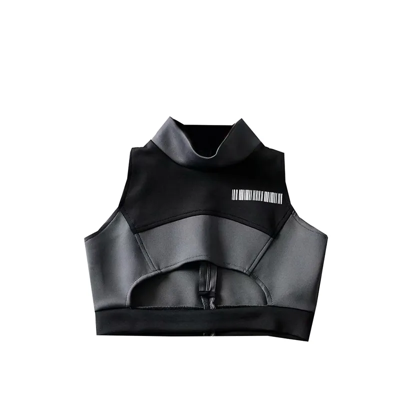 Wear A Handsome Jazz Dance High Waist Crop Top - Photo Colour-S
