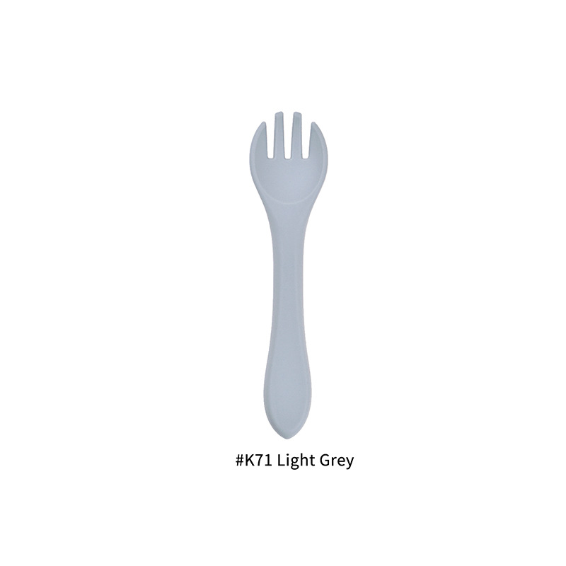 Title 3, Food Grade Baby Feeding Tableware Silicone Fork