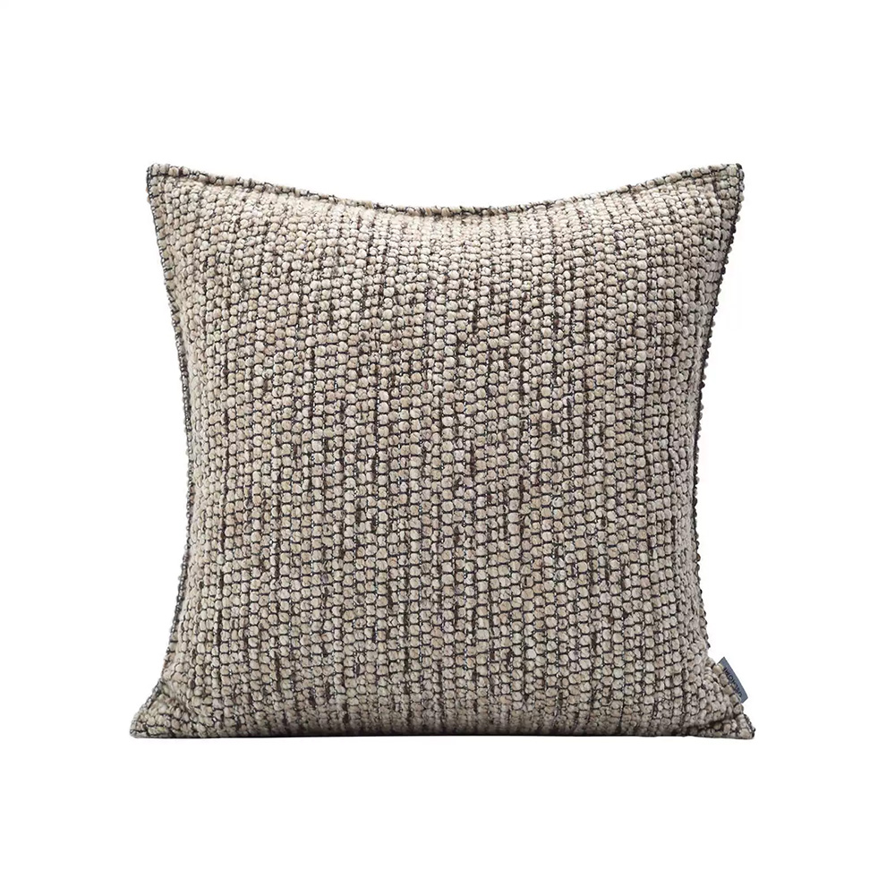 Sofa Pillows Simple Brown Khaki Cushion Case Luxury Linen Cotton Blend Decorative Pillow Cover For Sofa Chair Bedding Home Pillow Core Is Made Of Down-feather-like Fabric — foto 6