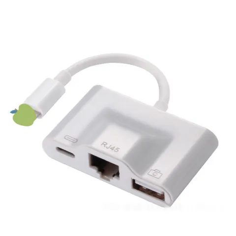 LRU301 3 in 1 8pin Ethernet RJ45 USB OTG