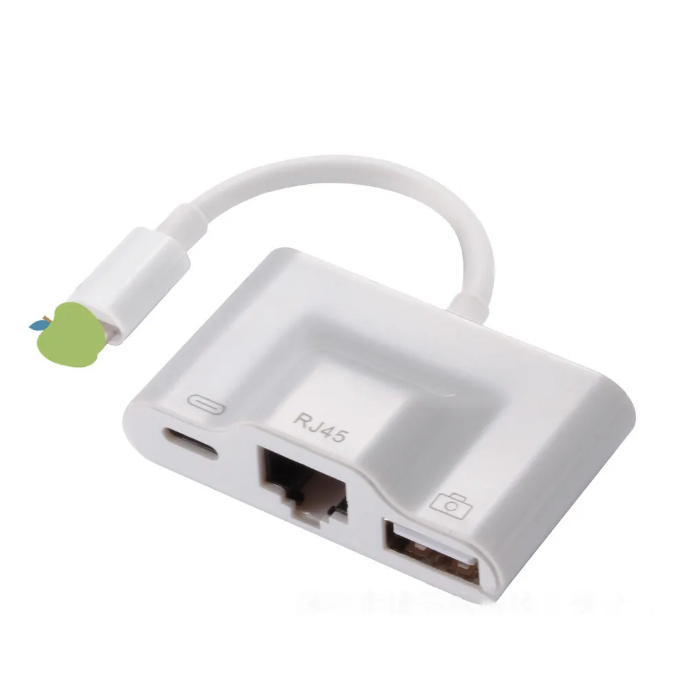 LRU301 3 in 1 8pin Ethernet RJ45 USB OTG
