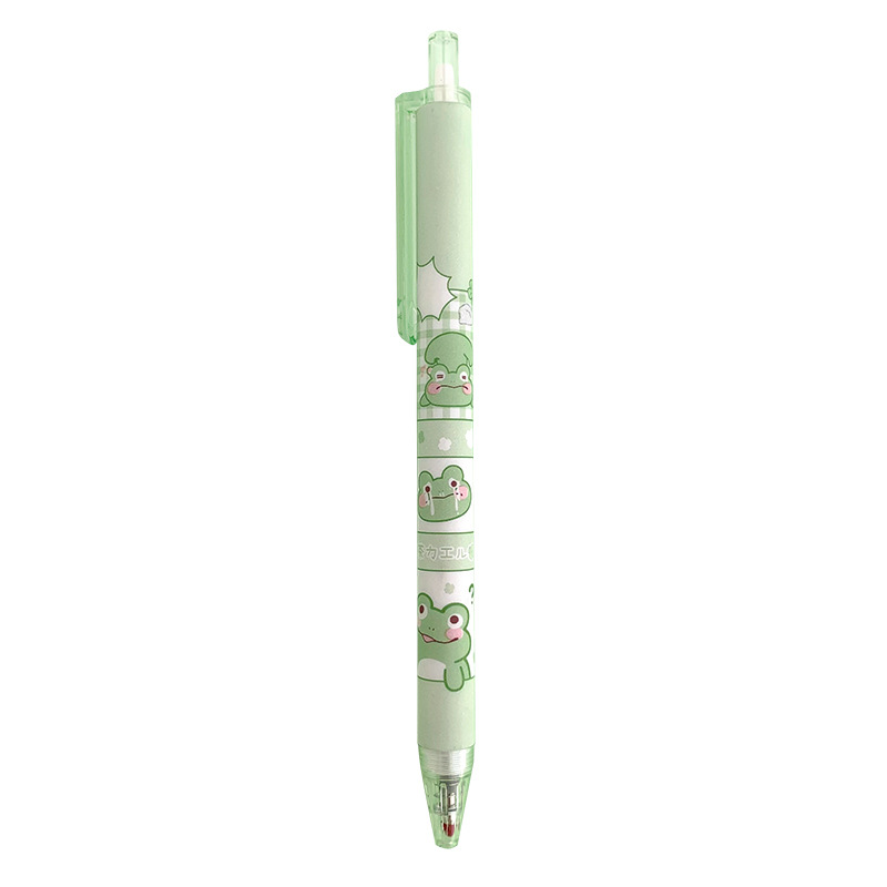 Cute Frog Pens | 6Pcs Green Kawaii Toad Gel Pen Set